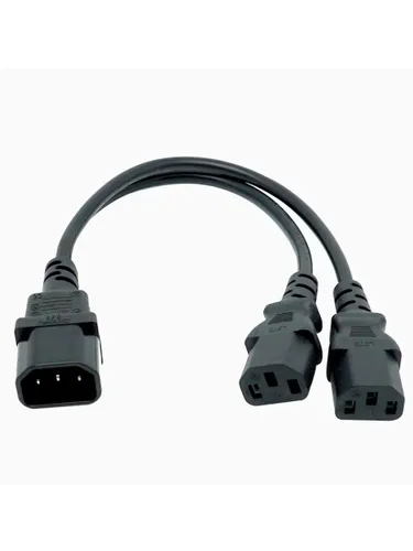 Удлинитель кабеля, 0.3 м, черно-серый