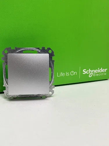 Выключатель 1-клавишный, схема 1 10АХ Schneider Electric Sedna Design, алюминий SDD113101