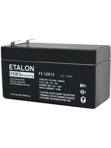 Etalon 100-12/012S Аккумулятор FS 12В 1,2Ач