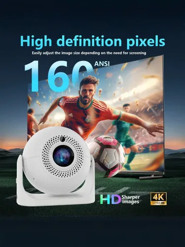 Новогодний хит 2025! Премиум проектор JY360 в дизайне шара, 4K, автофокус, WiFi 5G, Супер-подарок по
