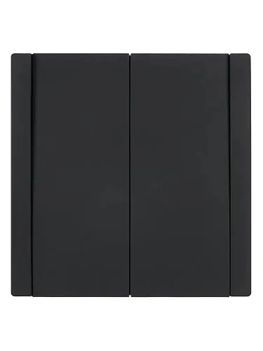 FORTE&PIANO Выключатель двухклавишный 10А черный IEK