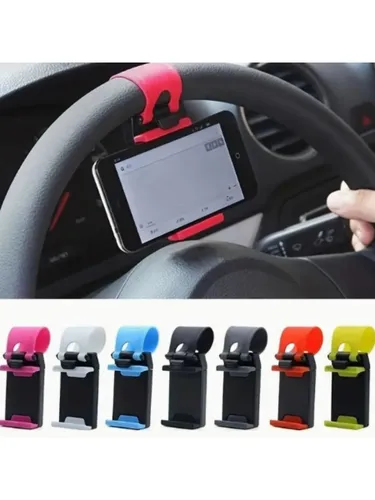 Держатель мобильного телефона на рулевом колесе автомобиля