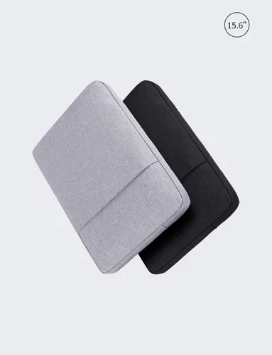 Чехол для ноутбука 15,6 дюймов из водоотталкивающей ткани на молнии серый