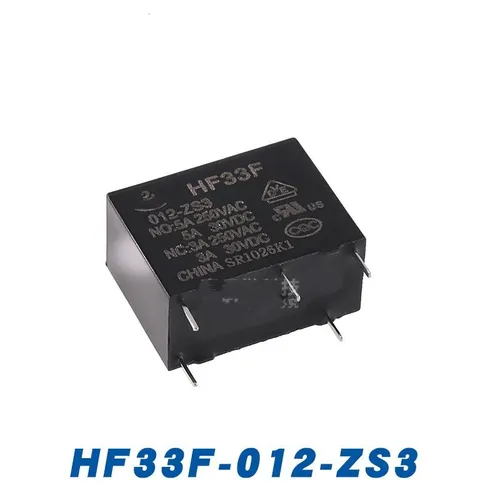 Реле HF33F-012-ZS3 5A SPDT (однополюсный на два направления) 5 контактов 5VDC