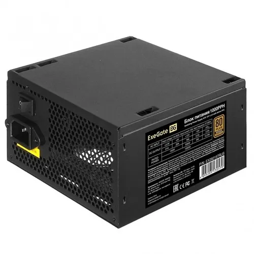 ExeGate EX292157RUS Блок питания 1000PPH , 1000Вт, 80 PLUS Bronze, 120мм, черный