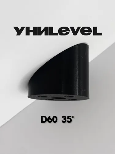 Накладка D60 мм, угол 35, черная, для установки светильников на наклонные/скошенные потолки УниLEVEL