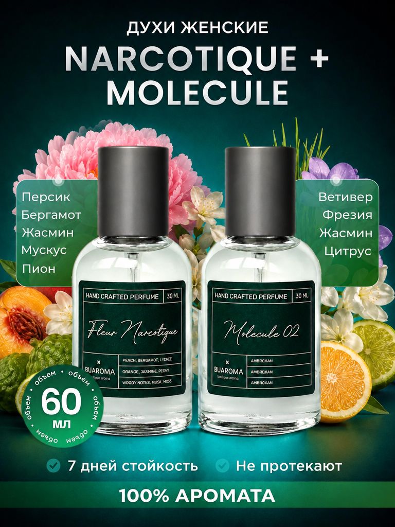 Духи женские Наркотик и Молекула, набор