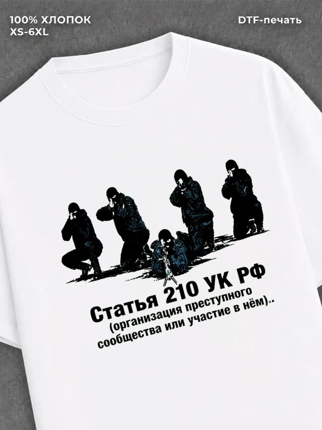 Футболка Статья 210 УК РФ