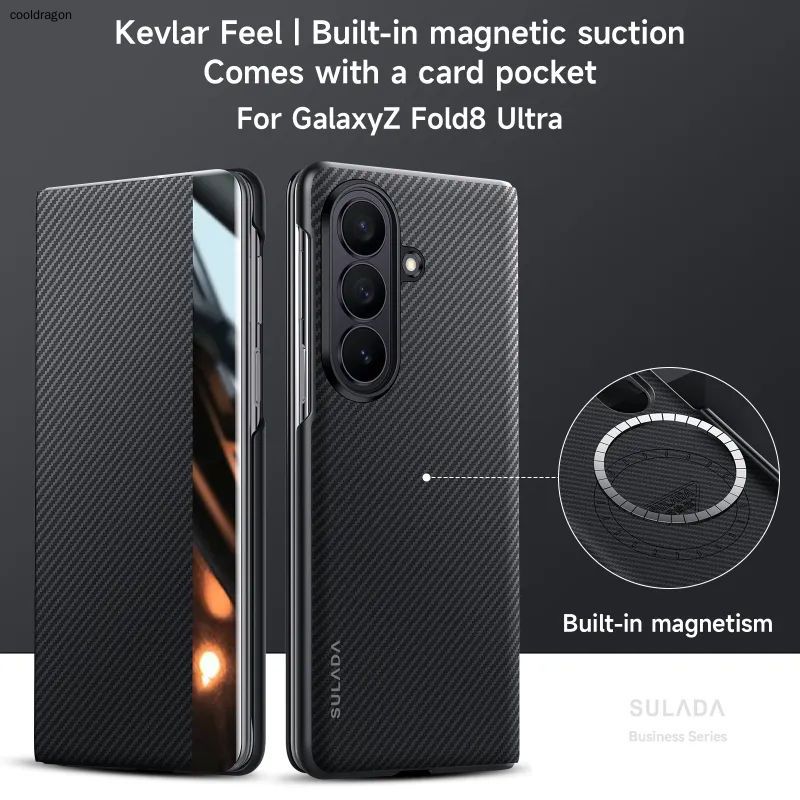 智能手机壳 用于 Samsung Galaxy Z Fold8 Ultra, 塑料 , 黑色