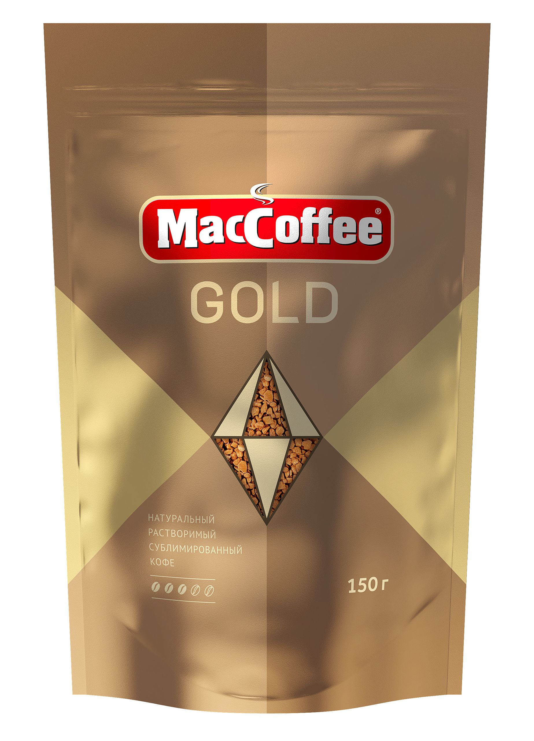 Кофе растворимый MacCoffee Gold, сублимированный, 150г