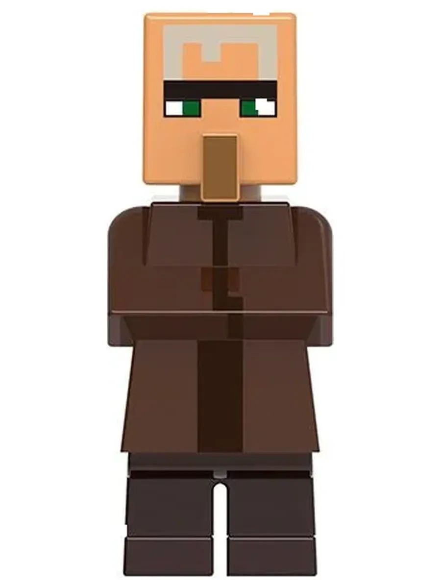 Фигурка Житель деревни в коричневой одежде / Майнкрафт / Minecraft