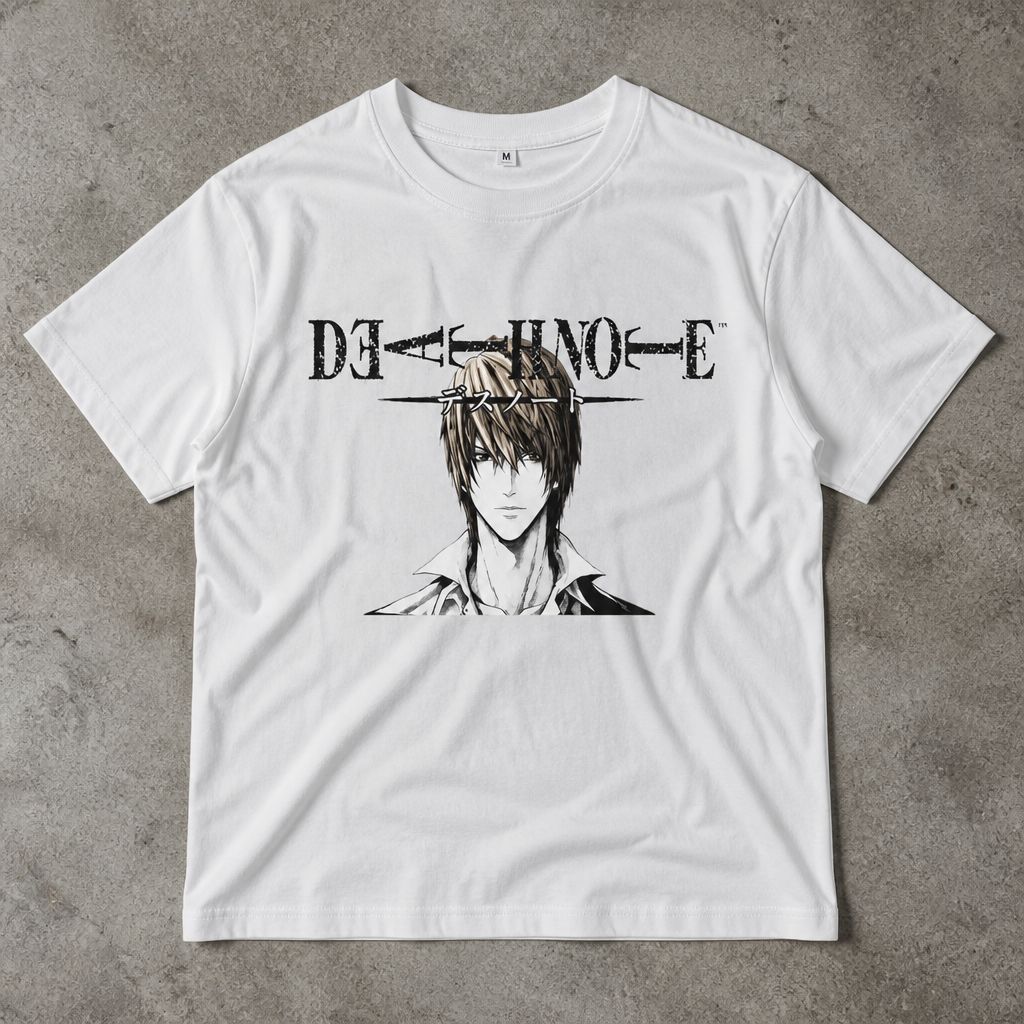 Футболка y2k Death Note archive анимэ flat_lay