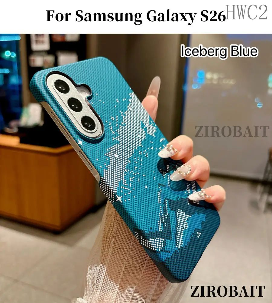 智能手机壳 用于 Samsung Galaxy S26, 碳, 蓝色