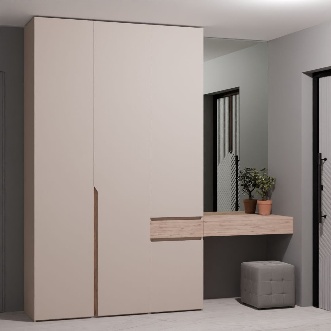 Современный дизайн распашного шкафа