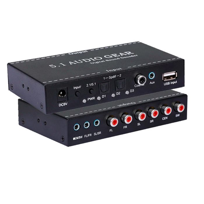 Цифро-аналоговый аудио декодер 5.1 RCA DTS AC3 HDA купить на OZON