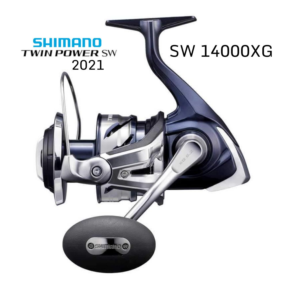 Катушка Shimano 21 Twin Power, Безынерционная, SW14000XG, Передний