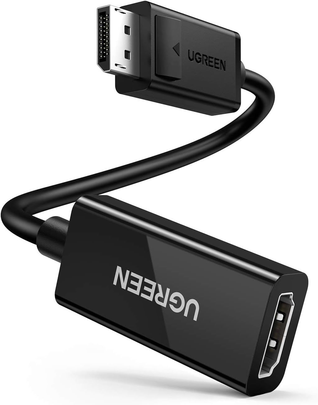 Адаптерпереходник(конвертерсигнала)Dispalyport-HDMI4K*2K@30Hzчерный(MM137)Ugreen