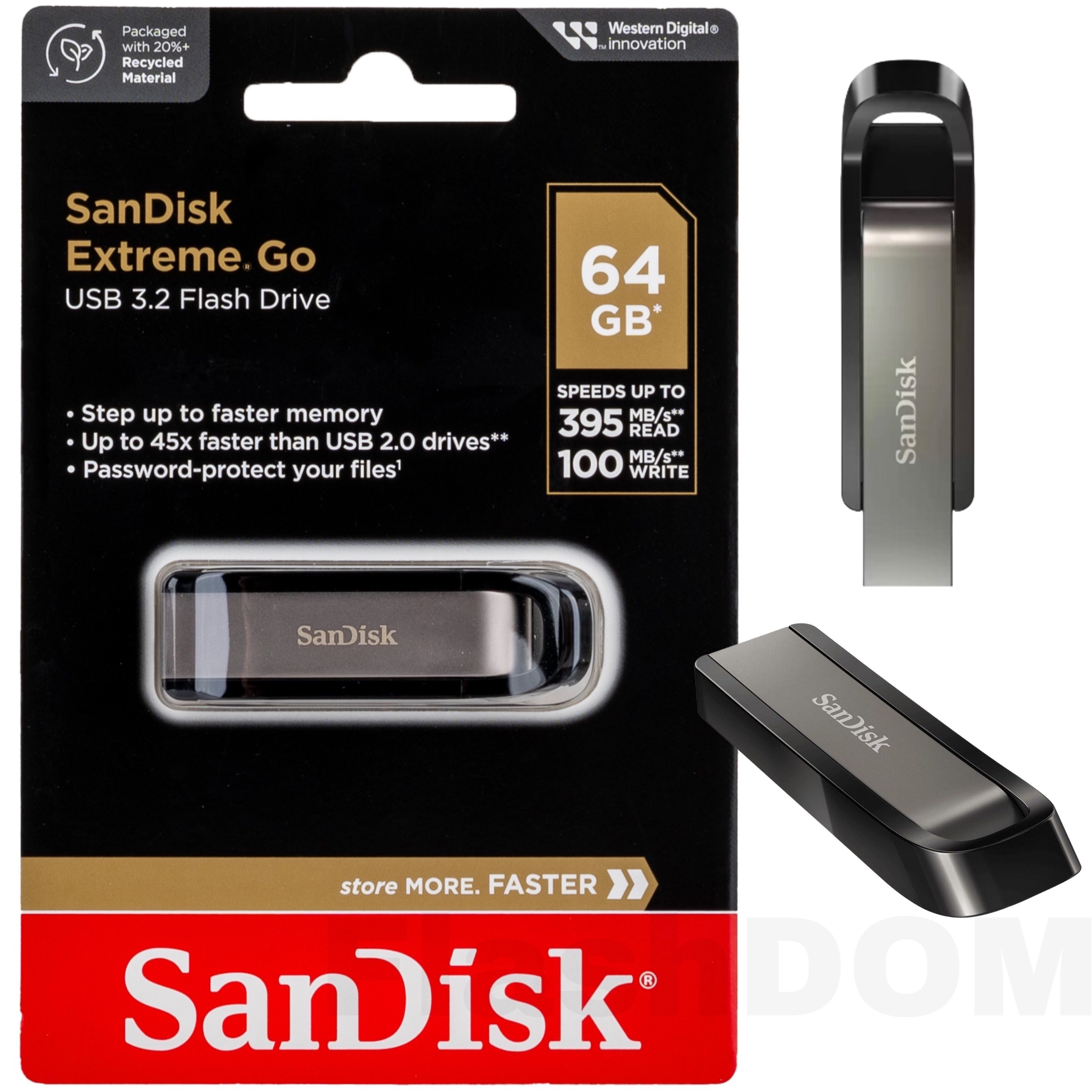 USB SanDisk Extreme Go 64 ГБ купить на OZON по низкой цене