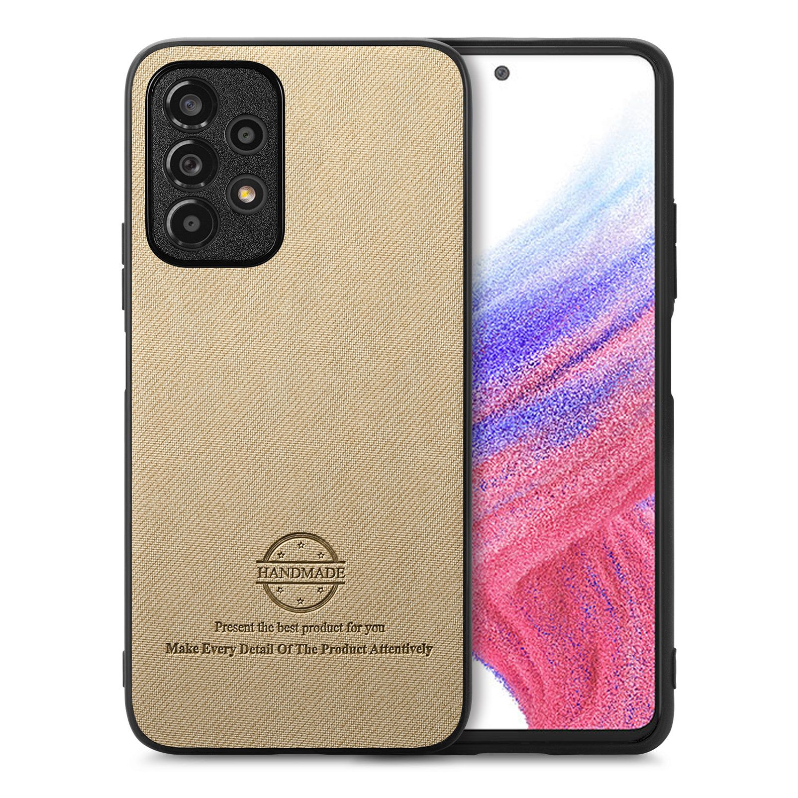智能手机壳 用于 Samsung Galaxy A33, 热塑性聚氨酯, 卡其色