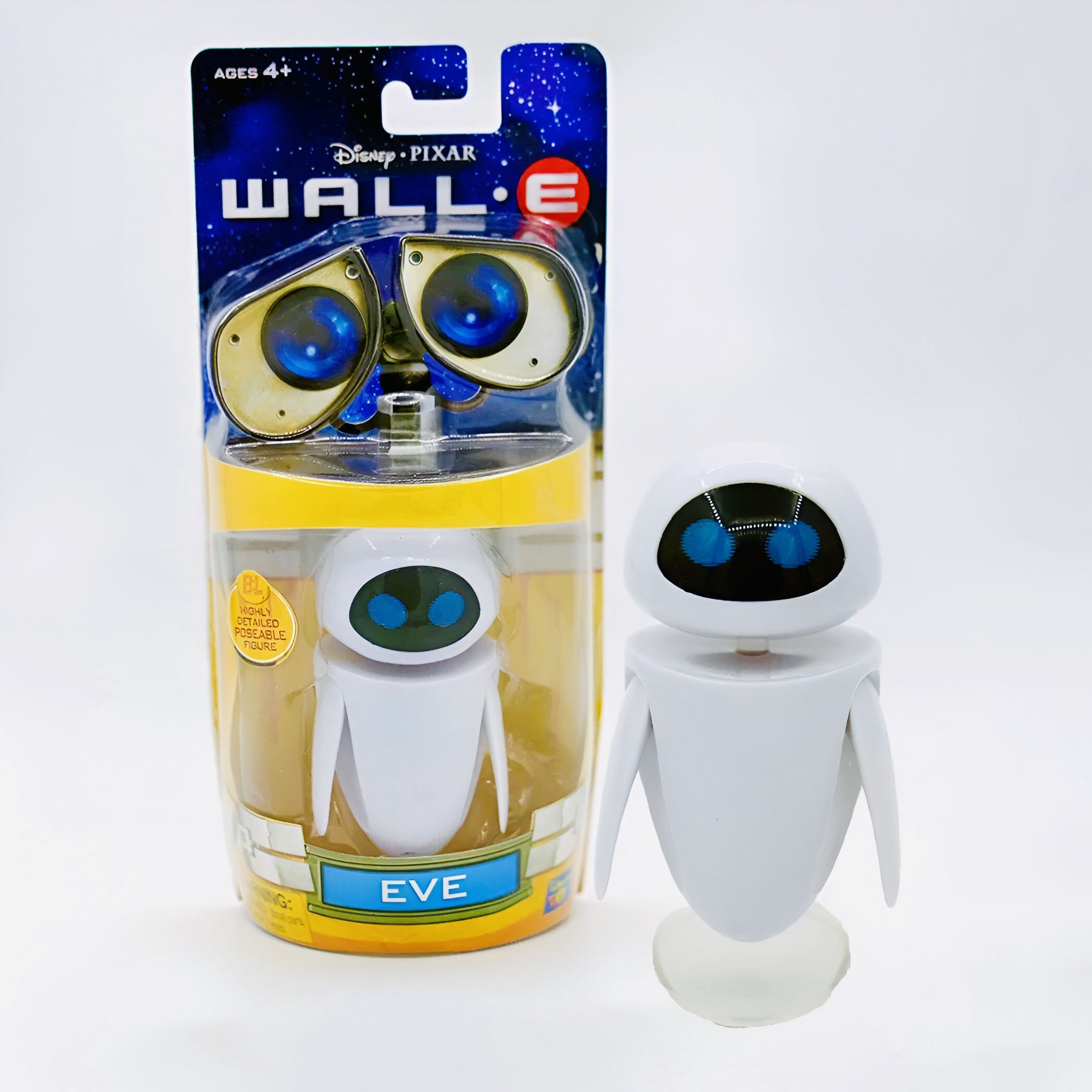 ВАЛЛ-И / WALLE Disney Pixar Фигурка ИВЫ (EVE) в блистере (винтаж 2008г.)