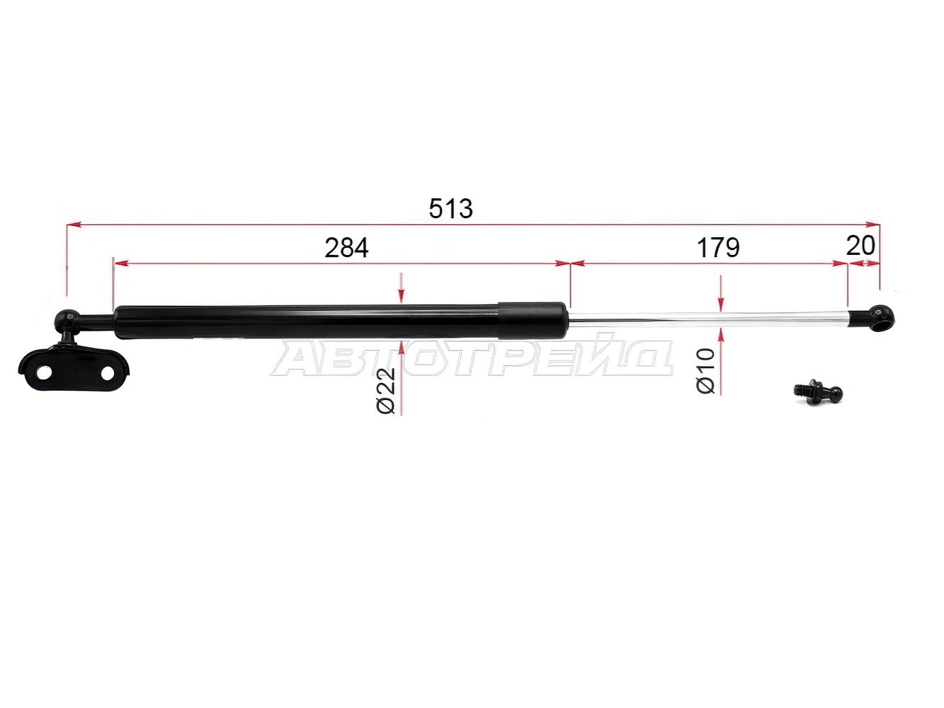 Амортизатор крышки багажника Toyota 4Runner 02-09 / Hilux Surf 02-09 (Слева)