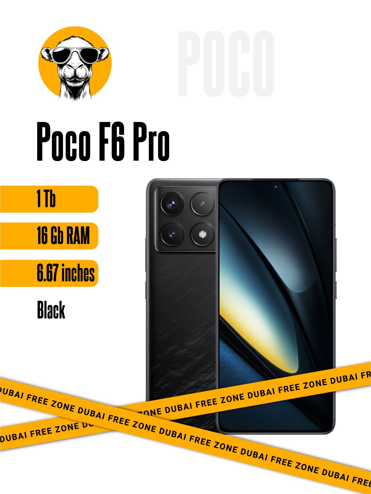 PocoСмартфонPocoF6ProGlobal16/1ТБ,черный