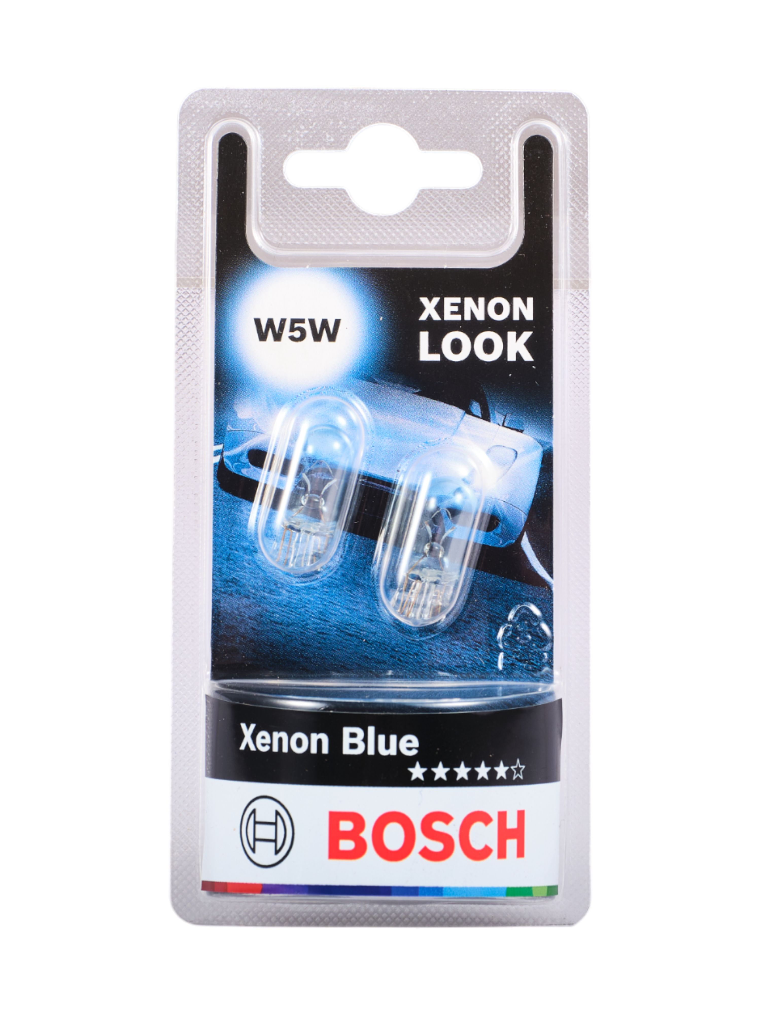 BOSCH Лампа накаливания XENON BLUE W5W (Блистер 2 шт.)
