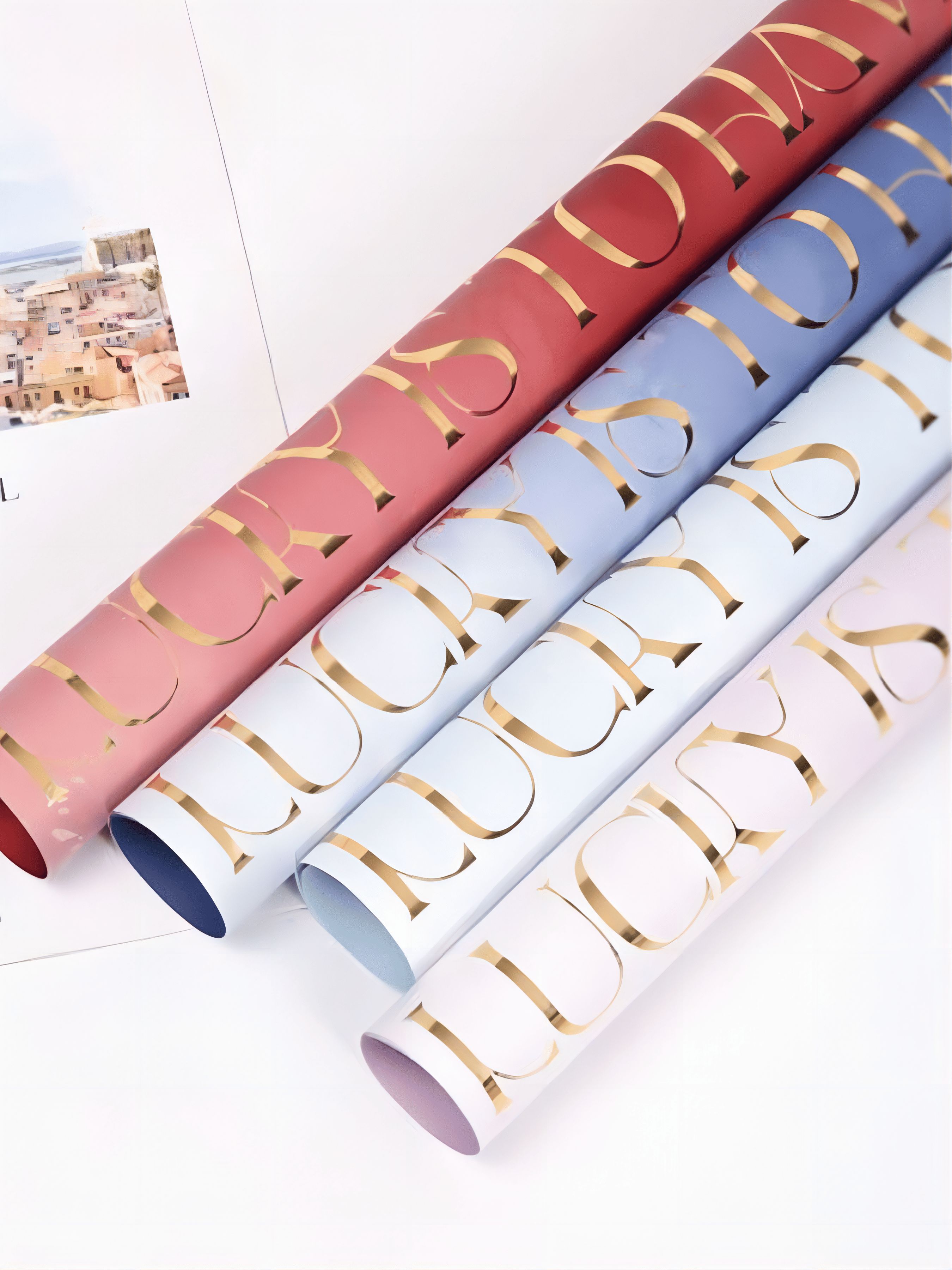 Плёнка 50*58CM  Lucky To Синий PZZ1-4 страна:Китай