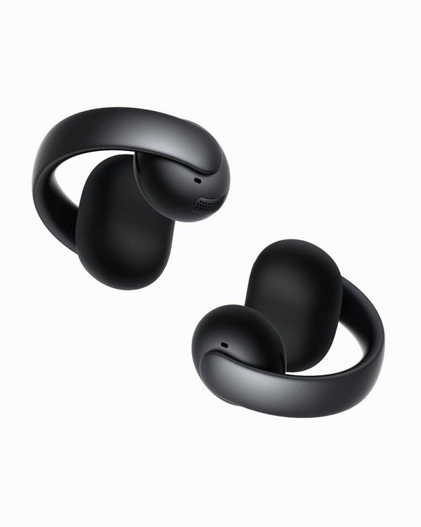 НаушникибеспроводныесмикрофономSoundcoreAeroClip,Bluetooth,USBType-C,черный
