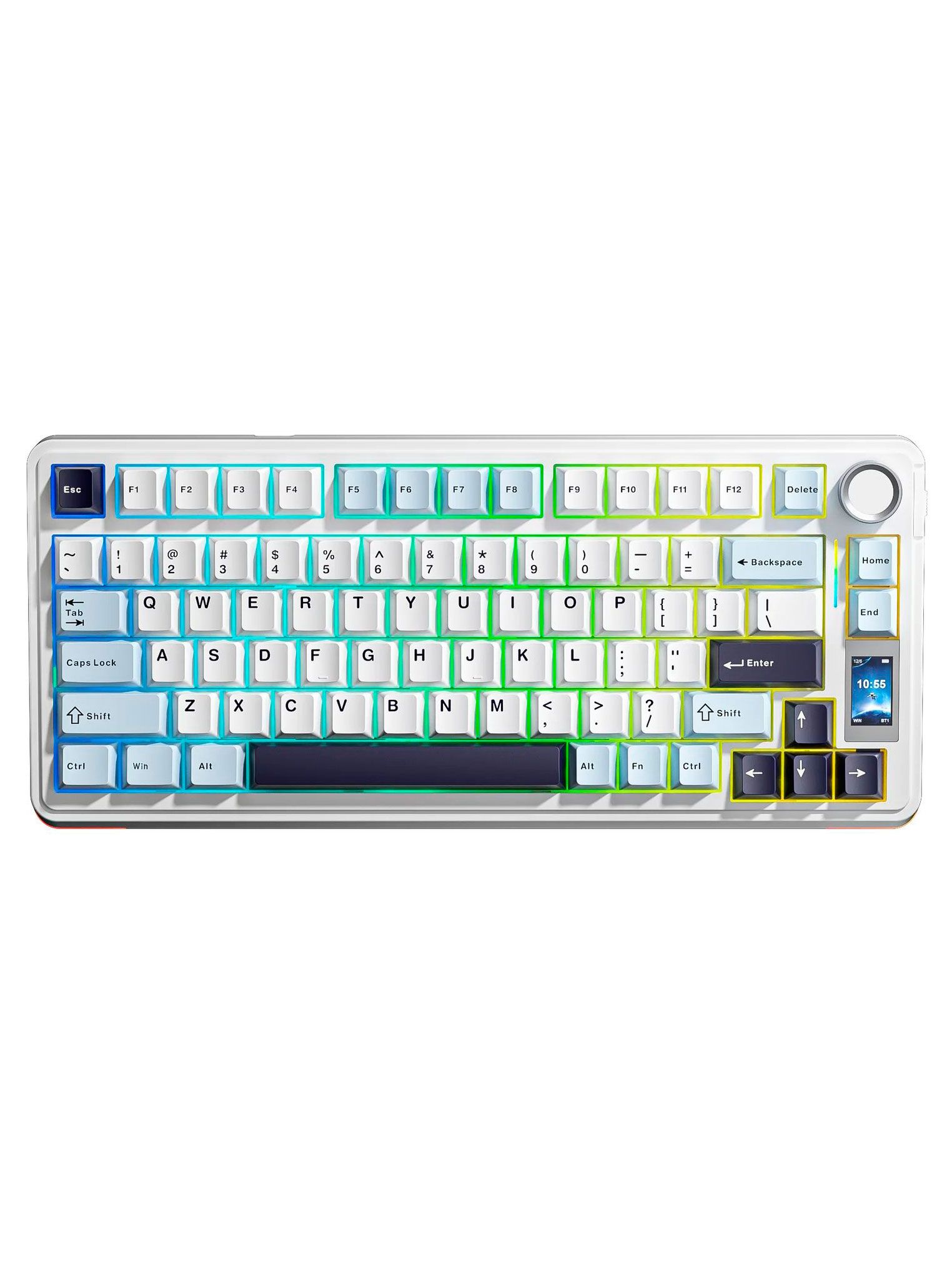 AULA S75PRO Glacier Blue Leobog Star Vector Беспроводная механическая игровая клавиатура, русская раскладка