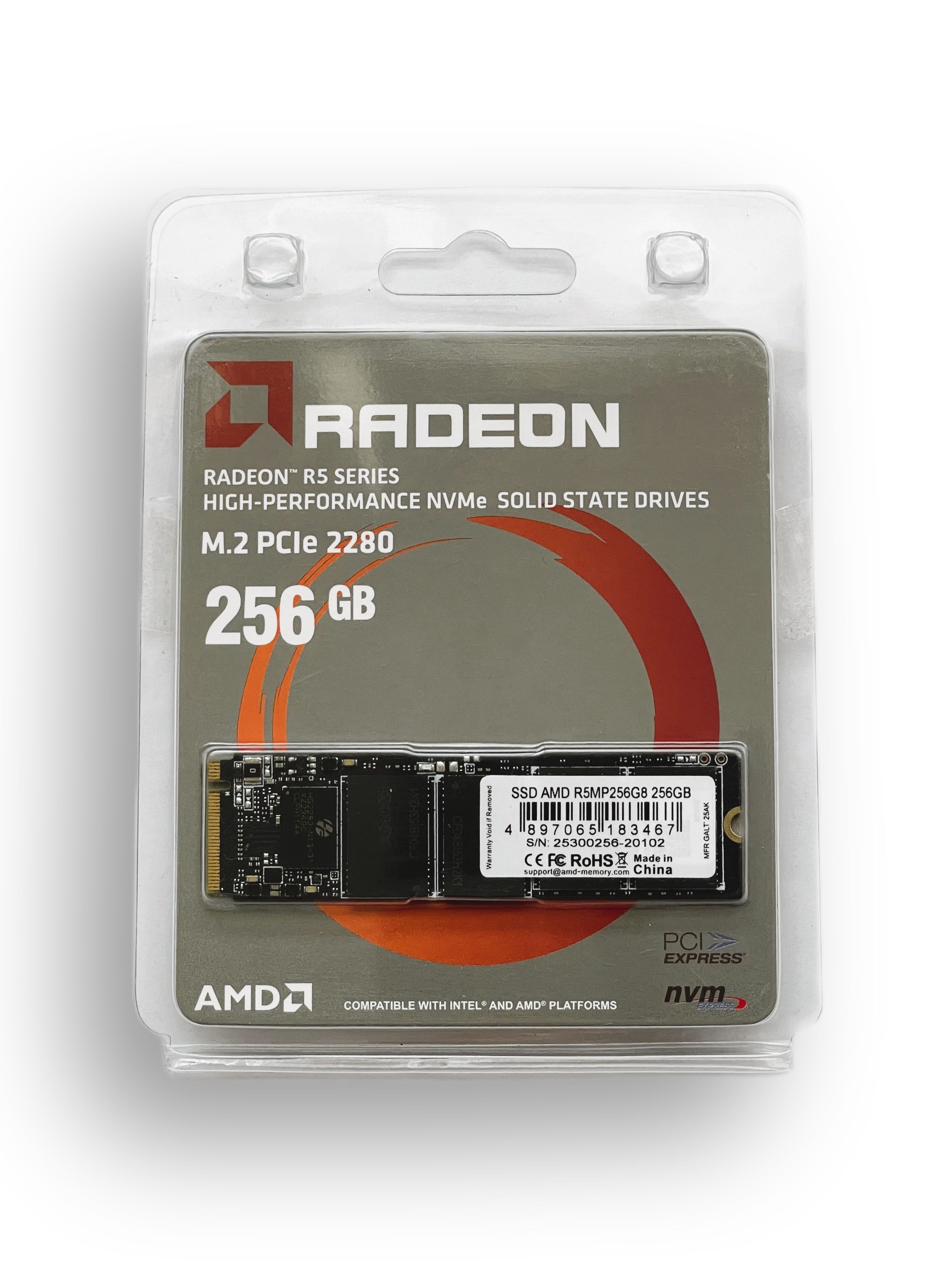 256 ГБ Внутренний SSD-диск AMD TLC 3D NAND 2280 Radeon R5 M.2 2280 PCIe ...