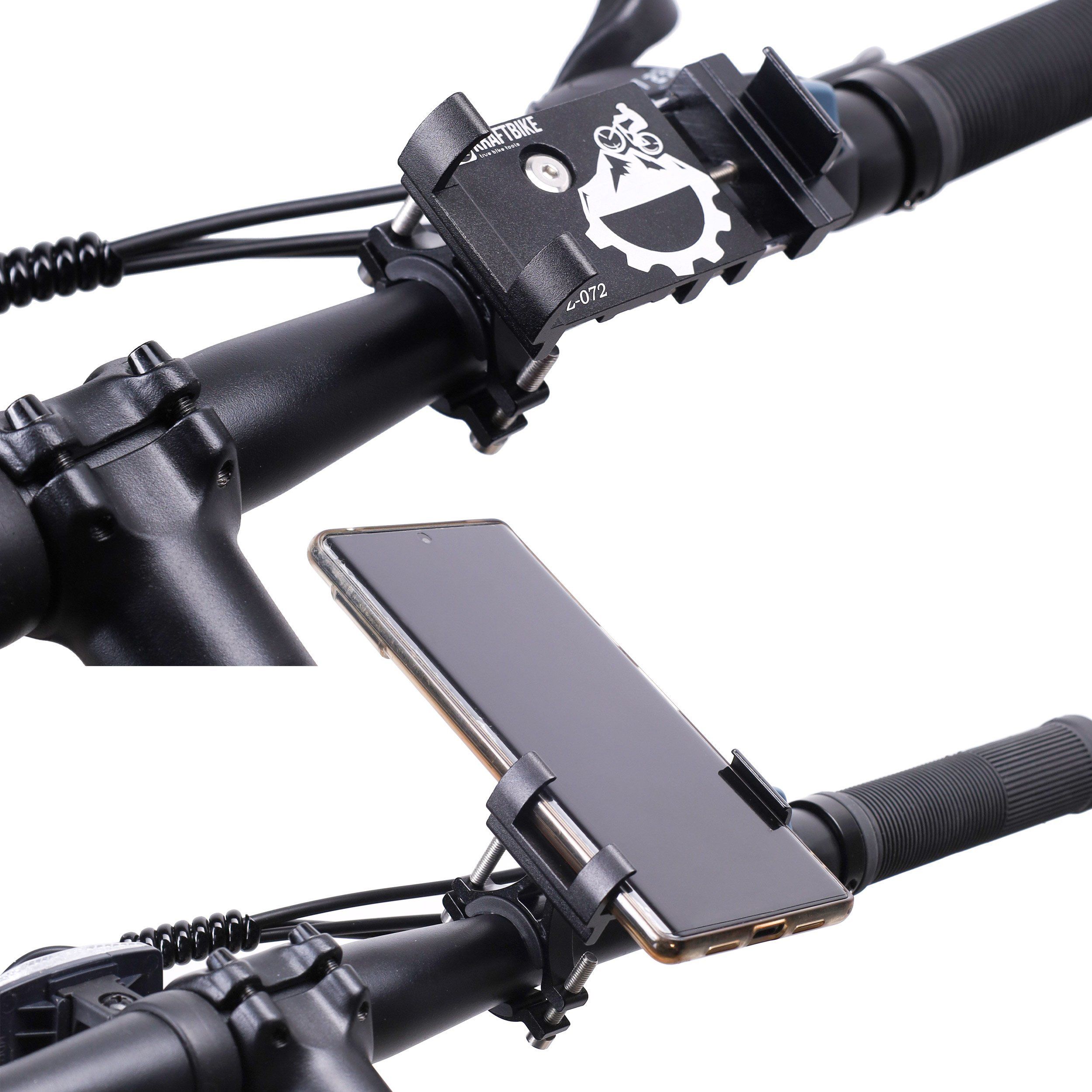Держатель для телефона на руль велосипеда COMIRON KRAFTBIKE BG-072, 55 100 мм, алюминиевый, черный Держатель для телефона на руль велосипеда COMIRON KRAFTBIKE BG-072, 55 100 мм, алюминиевый, черный
