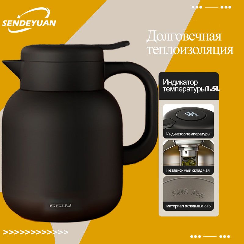 SENDEYUANТермосСкнопкой,1.5л