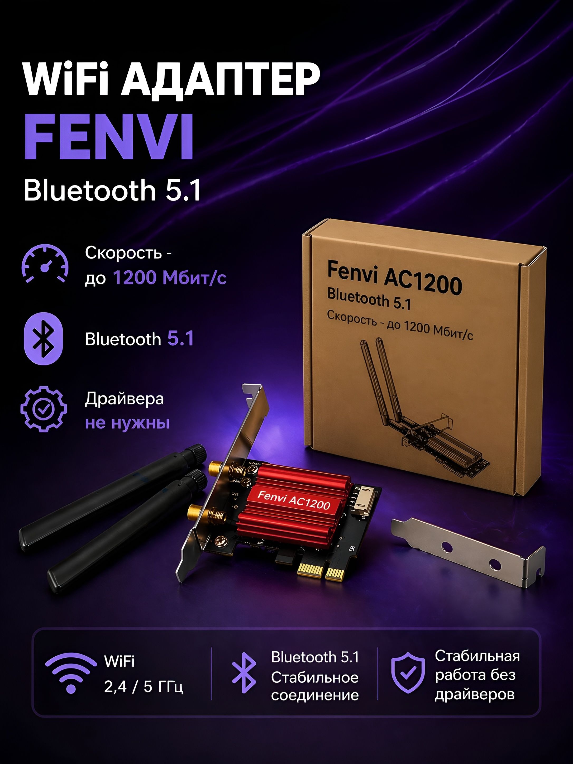 FenviWi-Fi-адаптерAC1200
