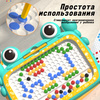 Развивающий магнитный планшет "Веселый краб",Магнитная цветная доска ...