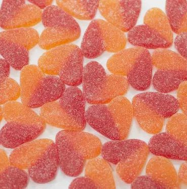 Мармелад жевательный Сердечки персиковые в сахаре, JAKE, 500 г  #1