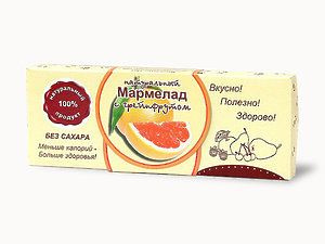Мармелад натуральный" Грейпфрут" без сахара, 140 гр #1