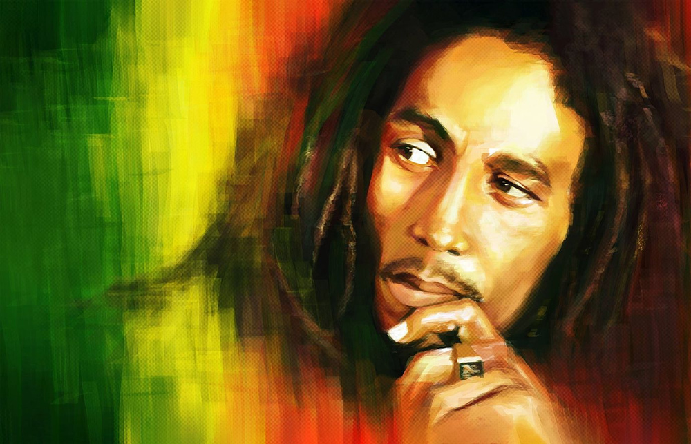 Плакат постер флаг "Bob Marley" #1