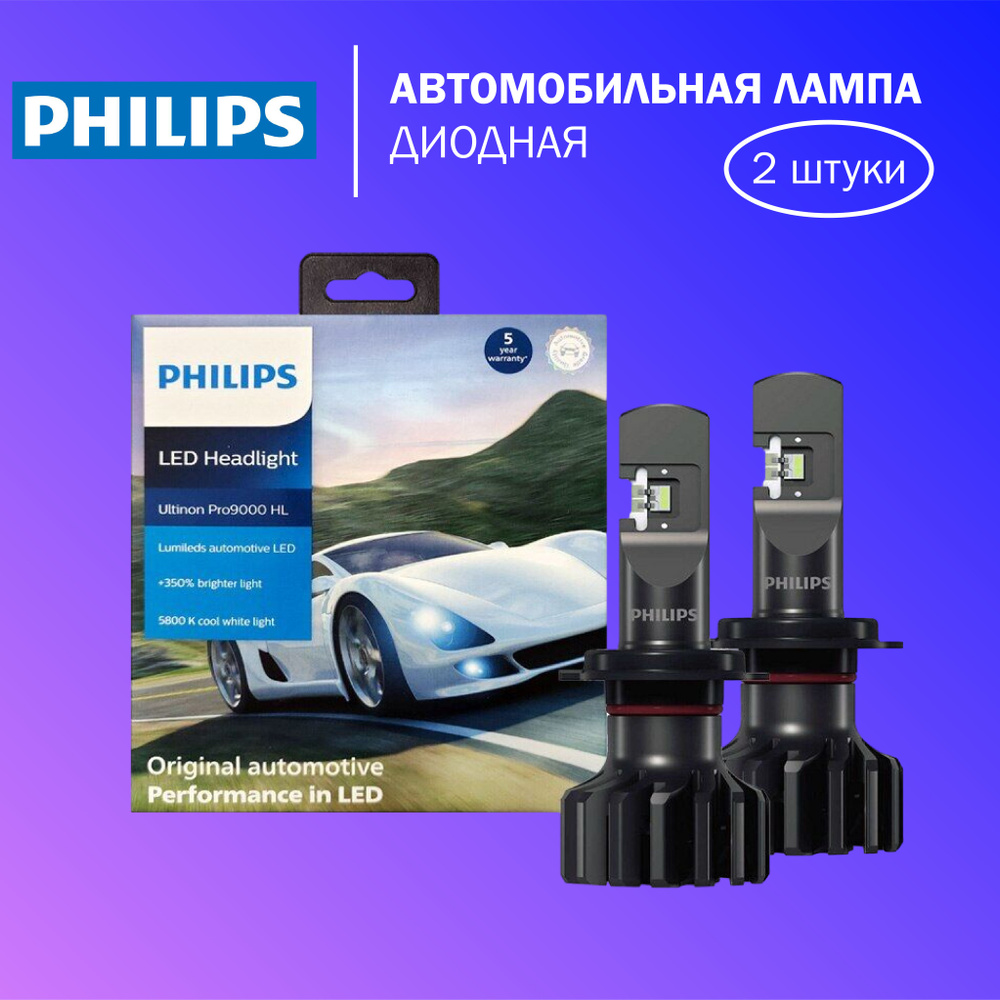 Лампа автомобильная Philips 12В/24В, 2 шт. купить по низкой цене с  доставкой в интернет-магазине OZON (1417464324)