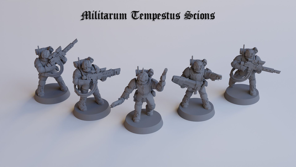 Militarum Tempestus Scions / Набор миниатюр Warhammer 40k Сционы Астра Милитарум / Имперская Гвардия #1