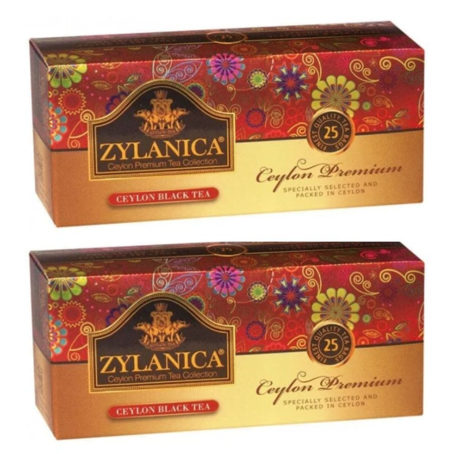 Чай черный Zylanica Ceylon Premium Collection 25 пакетиков 2 штуки #1