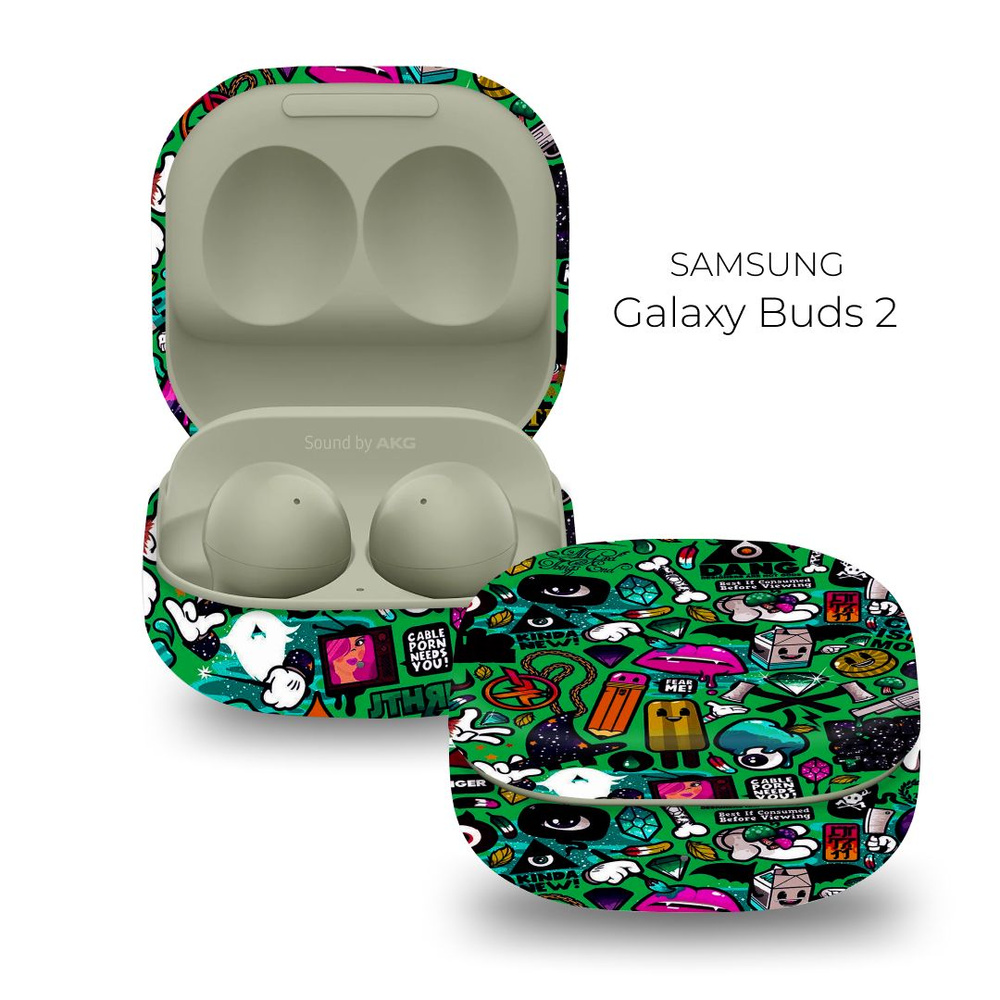 Чехол для наушников / Защитная гидрогелевая пленка для Samsung Galaxy Buds 2  #1