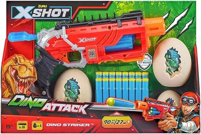 Игрушечное оружие X-Shot Dino Attack - Пусковая установка Пистолет Дино ...