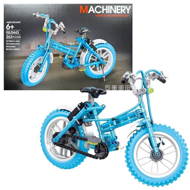 QL0443 Конструктор Technic Machinery, Велосипед техник 263 деталей #1