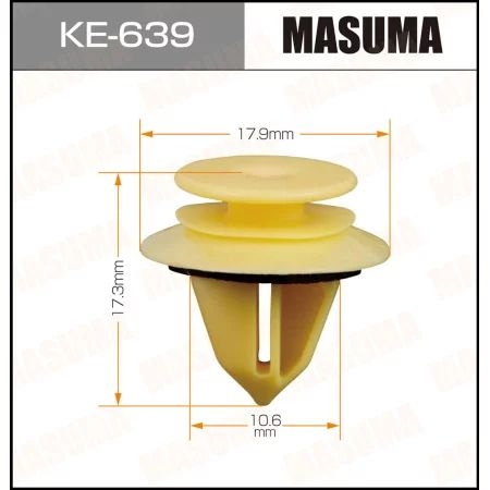 Клипса пластм. крепежная KE-639 (50) KE-639 MASUMA уп (50 шт) #1