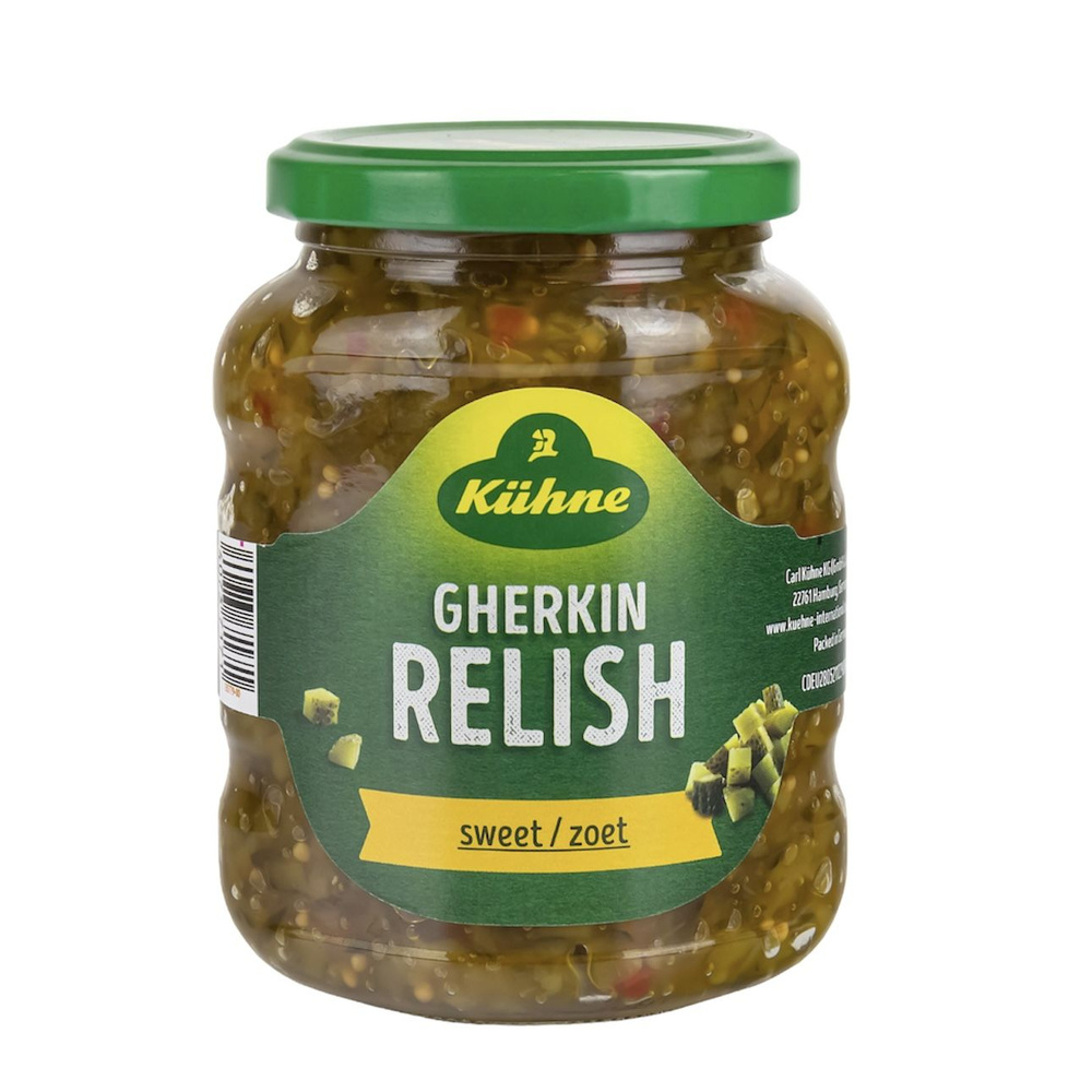 Kuhne Gherkin relish sweet pickle Соус Релиш с огурцами 350 г #1