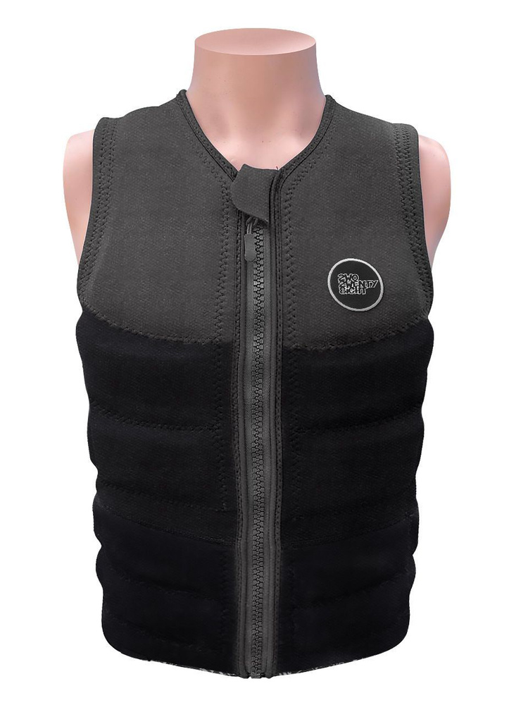 Жилет для вейкборда 2wo2wenty 8ight Hustle Wake Vest ss24 (черный/серый, XL), для сапа, для сапборда, #1