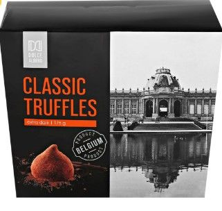 Конфеты DOLCE ALBERO Трюфели классические extra dark в какао обсыпке  #1