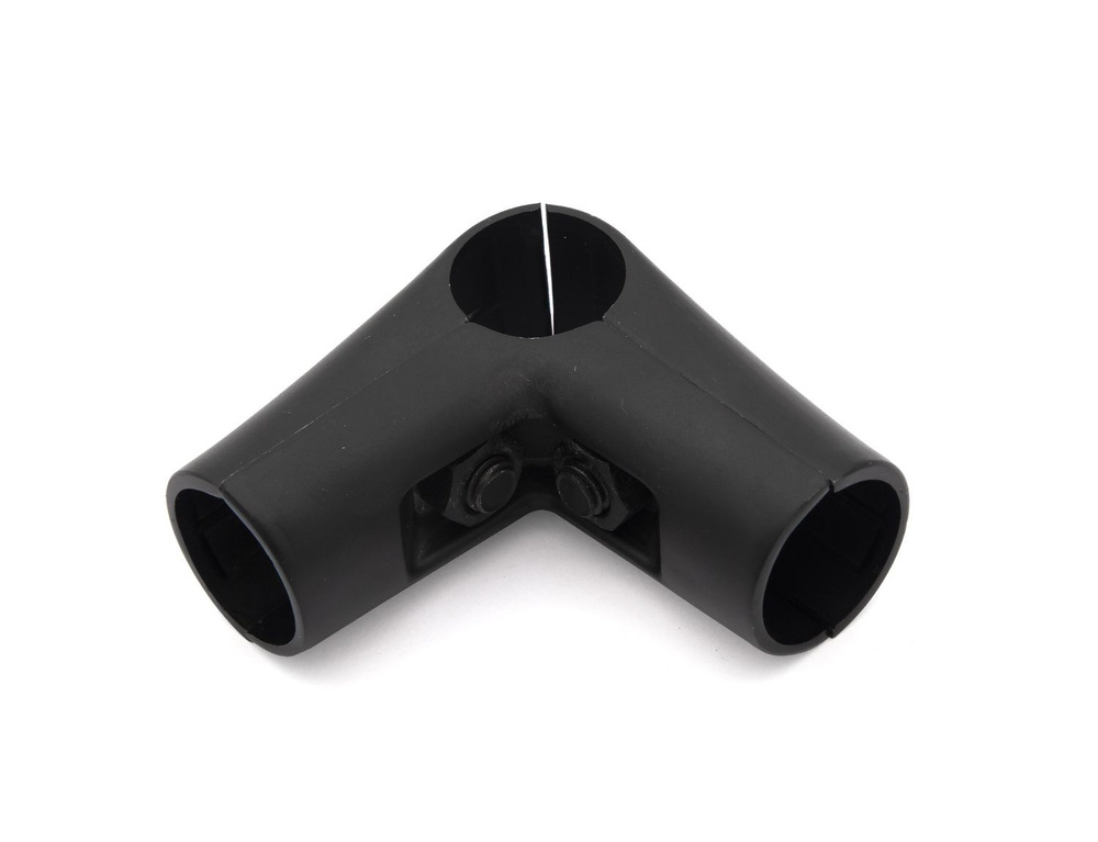 Соединитель угловой для 3-х труб25 мм, цвет черный #1