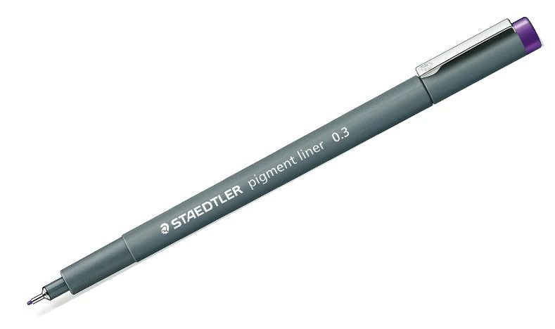 Staedtler Ручка Капиллярная, толщина линии: 0.3 мм, цвет: Фиолетовый, 1 шт.  #1